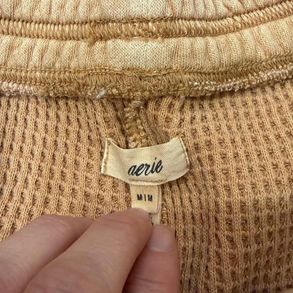 Aerie High Waisted LumberJane Waffle Shorts - Picture 3 of 7